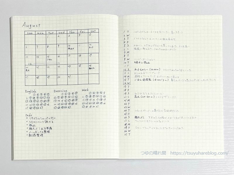 マンスリーログ